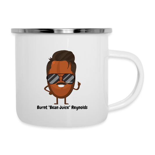 Burnt "Bean Juice" Reynolds Camper Mug - white